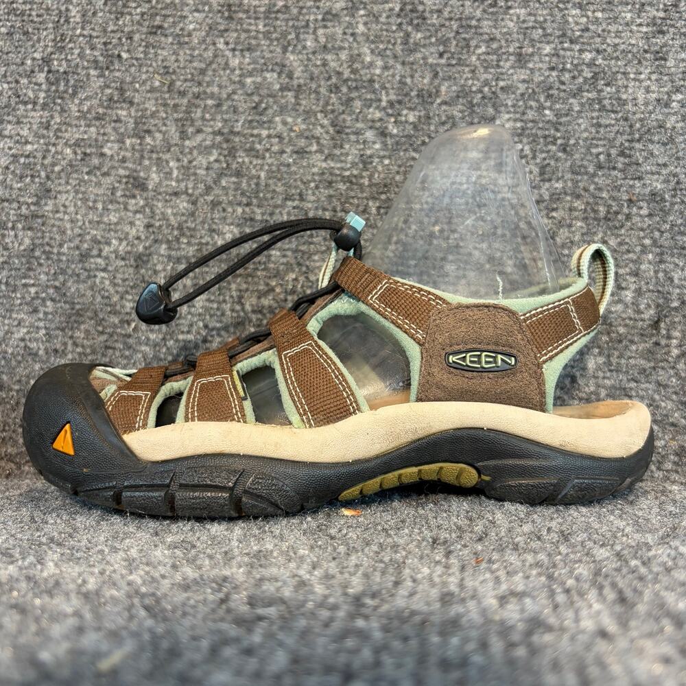 Keen Newport H2 Brown Blue Closed Toe Water Sport Sandals Hiking Shoes Size 6